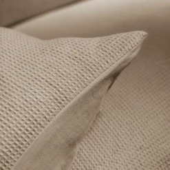 Taie D'Oreiller, Traversin|EMINZA Taie d'oreiller rectangulaire coton nid d'abeille (50 x 80 cm) Eva Ficelle