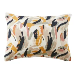 Taie D'Oreiller, Traversin|EMINZA Taie d'oreiller rectangulaire gaze de coton (50 x 70 cm) Mathilda Multicolore