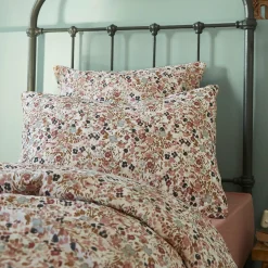 Taie D'Oreiller, Traversin|EMINZA Taie d'oreiller rectangulaire gaze de coton (50 x 70 cm) Constance pampa Beige