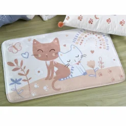 Tapis Enfant|Tapis Enfant|LOVELY CASA Tapis antidérapant (75 cm) Zoéline Rose