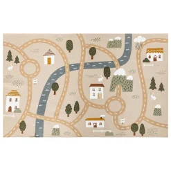 Tapis Enfant|Tapis Enfant|Atmosphera cru017dateur d'intu017drieur for kids Tapis antidérapant enfant coton (100 x 150 cm) Routes Multicolore