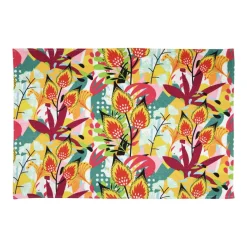 Tapis De Chambre/Salon|LOVELY CASA Tapis coton (90 cm) Popart Jaune moutarde