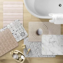 Linge De Bain|Tapis De Bain|douceur d'intu017drieur Tapis de bain antidérapant (50 x 80 cm) Vanea Marron