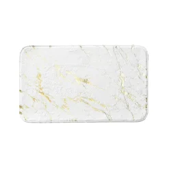 Linge De Bain|Tapis De Bain|douceur d'intu017drieur Tapis de bain antidérapant (45 x 75 cm) Aquamarbre Blanc