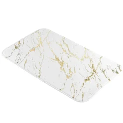 Linge De Bain|Tapis De Bain|douceur d'intu017drieur Tapis de bain antidérapant (45 x 75 cm) Aquamarbre Blanc
