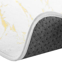 Linge De Bain|Tapis De Bain|douceur d'intu017drieur Tapis de bain antidérapant (45 x 75 cm) Aquamarbre Blanc