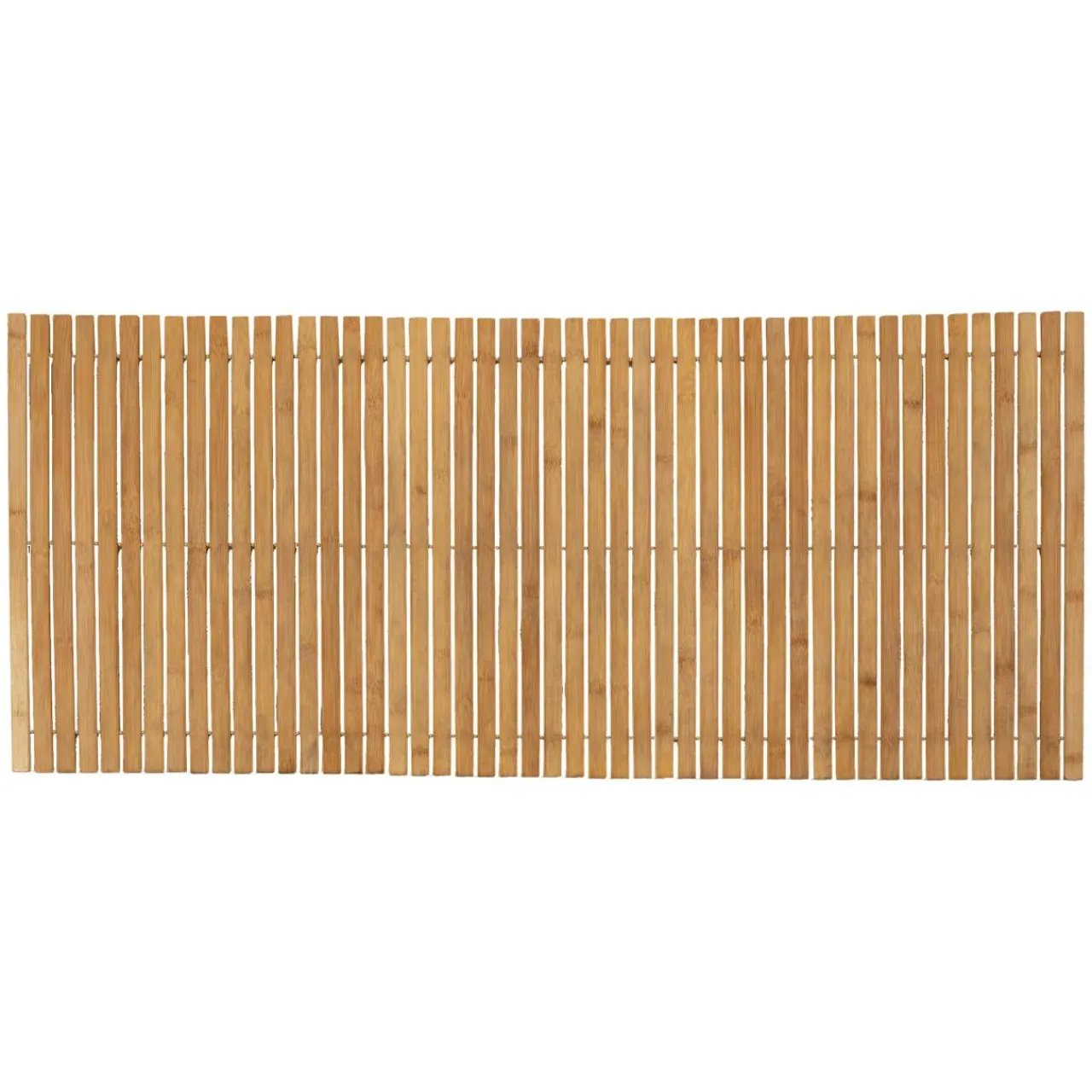 Tapis Salle De Bain/Wc|ATMOSPHERA Tapis de bain caillebotis à rouler bambou (120 x 50 cm) Leo Beige