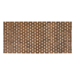 Tapis Salle De Bain/Wc|TENDANCE Tapis de bain Caillebotis rectangulaire bambou (45 x 100 cm) Antidérapant Marron