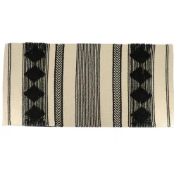 Linge De Bain|Tapis Salle De Bain/Wc|TENDANCE Tapis de bain coton (45 x 90 cm) New Delhi Noir