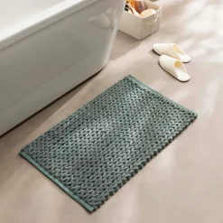 Linge De Bain|Tapis De Bain|douceur d'intu017drieur Tapis de bain en coton (50 x 80 cm) Ariel cèdre Vert