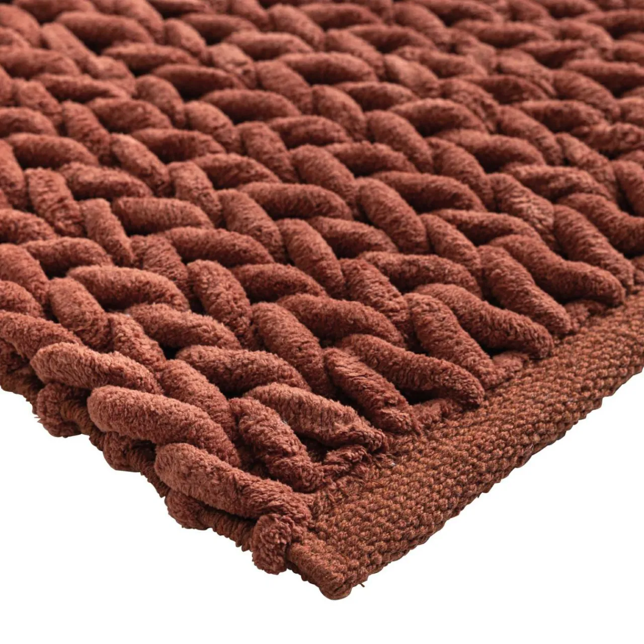 Linge De Bain|Tapis De Bain|douceur d'intu017drieur Tapis de bain en coton (50 x 80 cm) Ariel Terracotta