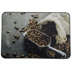 Tapis De Cuisine|Tapis Multi-Usage|LUANCE Tapis de cuisine (60 cm) Coffee Time Marron