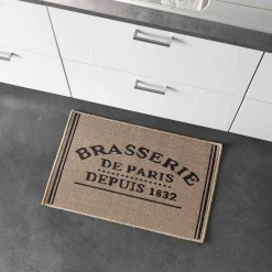 Tapis De Cuisine|Tapis Multi-Usage|DOUCEUR D'INTERIEUR Tapis de cuisine (50 x 80 cm) Troquet Beige
