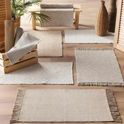 Tapis De Chambre/Salon|DOUCEUR D'INTERIEUR Tapis de salon coton (50 x 80 cm) Alivia Beige