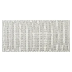 Tapis De Chambre/Salon|TENDANCE Tapis de salon coton (50 x 120 cm) Mimetisme Blanc et Ivoire