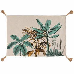 Tapis De Chambre/Salon|DOUCEUR D'INTERIEUR Tapis de salon coton (60 x 90 cm) Balinesia Vert