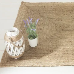 Tapis De Chambre/Salon|ATMOSPHERA Tapis de salon jute (120 x 170 cm) Louna naturel Beige