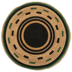 Tapis De Chambre/Salon|Atmosphera, cru017dateur d'intu017drieur Tapis de salon rond jute (120 cm) Mala Beige