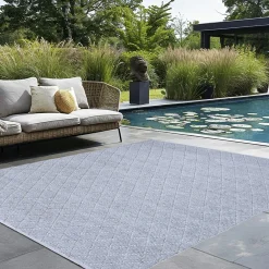 Tapis D'Extérieur|Tapis D'Extérieur|L'EFFET PAPILLON Tapis d'extérieur rectangulaire (160 x 230 cm) Orlando Perle Gris perle