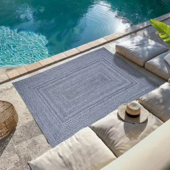 Tapis D'Extérieur|Tapis D'Extérieur|L'EFFET PAPILLON Tapis d'extérieur rectangulaire (120 x 170 cm) Pablo Poivre et sel