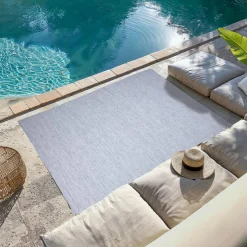 Tapis D'Extérieur|Tapis D'Extérieur|L'EFFET PAPILLON Tapis d'extérieur rectangulaire (120 x 170 cm) Léo chiné Gris