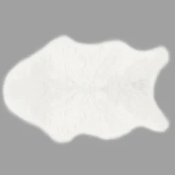 Tapis Enfant|Tapis Enfant|Atmosphera createur d'interieur for kids Tapis fausse fourrure (90 x 60 cm) Fisher Blanc