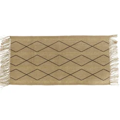 Tapis De Chambre/Salon|TENDANCE Tapis jute (45 x 90 cm) Congo Beige