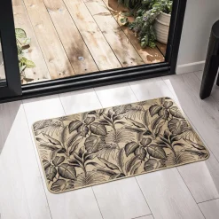 Tapis De Cuisine|Tapis Multi-Usage|douceur d'intu017drieur Tapis tissé antidérapant (45 x 75 cm) Stylis Noir