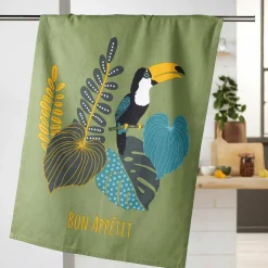 Accessoire Cuisine|DOUCEUR D'INTERIEUR Torchon (70 cm) Brazilia Vert