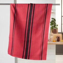 Accessoire Cuisine|DOUCEUR D'INTERIEUR Torchon (70 cm) Comptoir Rouge