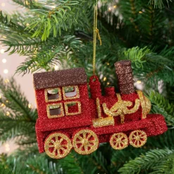 Décoration De Sapin|KAEMINGK Train de Noël (H7,50 cm) Rouge