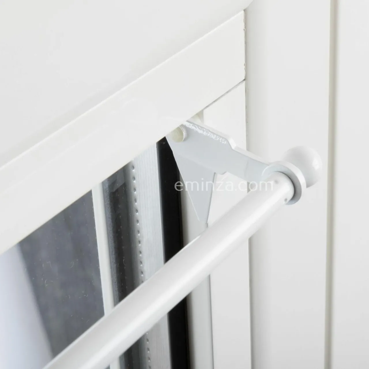 Tringle Voilage Et Support|LUANCE Tringle extensible Fix'vit (30 à 50 cm) Blanc