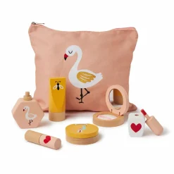 Jouet, Cadeau De Naissance|OSTARIA Trousse maquillage en bois Cygne Rose