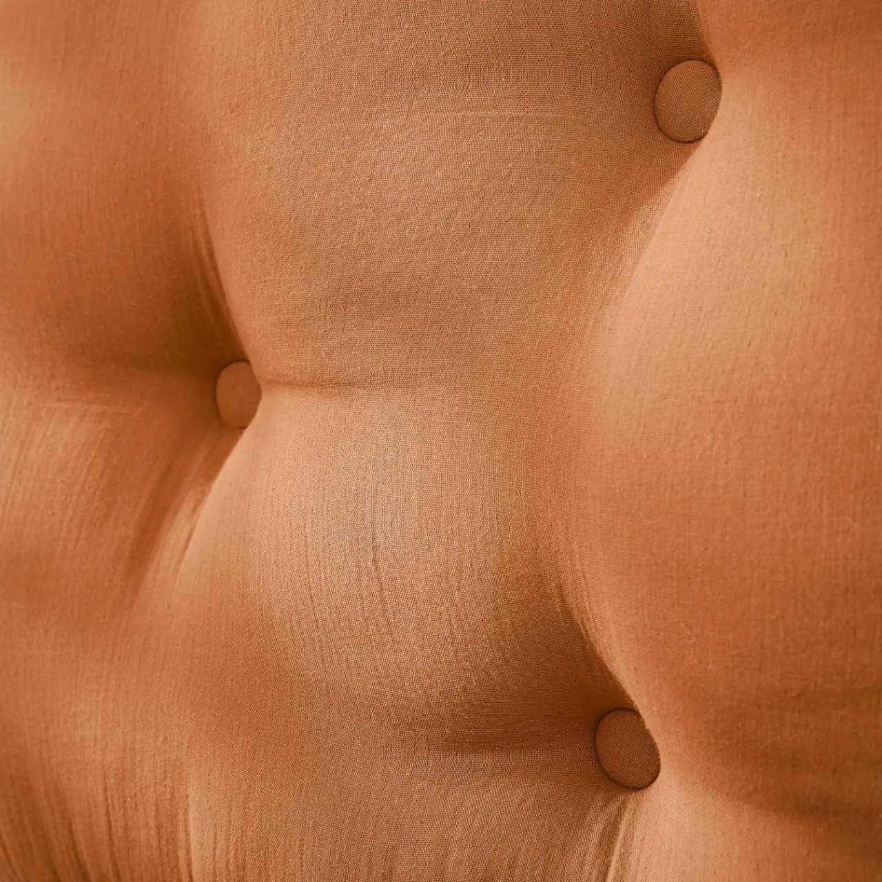 Tête-De-Lit|EMINZA Tête de lit coussin gaze de coton (80 x 50 cm) Gaïa Abricot