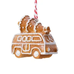 Décoration De Sapin|KAEMINGK Van de Noël à suspendre (H7 cm) Pain d'épices gourmand Marron