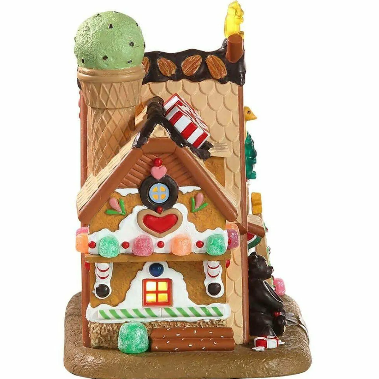 Village De Noël Lemax|LEMAX Village de Noël à piles lumineux Confiserie