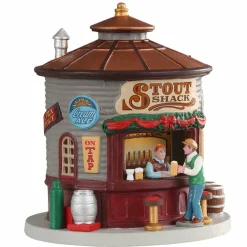 Village De Noël Lemax|LEMAX Village de Noël à piles lumineux Le kiosque Stout Shack