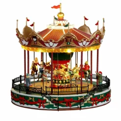 Village De Noël Lemax|LEMAX Village de Noël lumineux, musical et en mouvement Carrousel