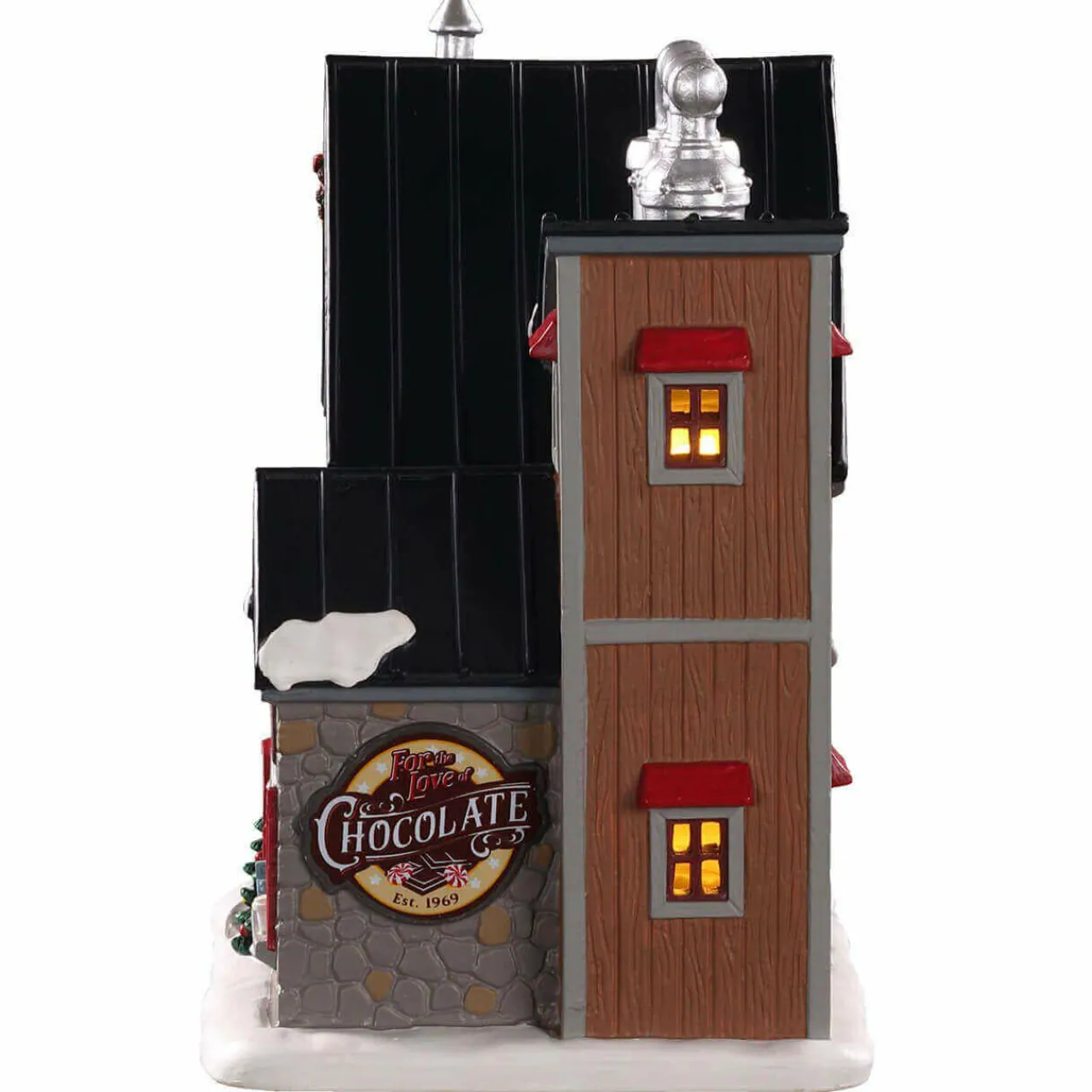 Village De Noël Lemax|LEMAX Village de Noël lumineux Fabrique Pour l'amour du chocolat