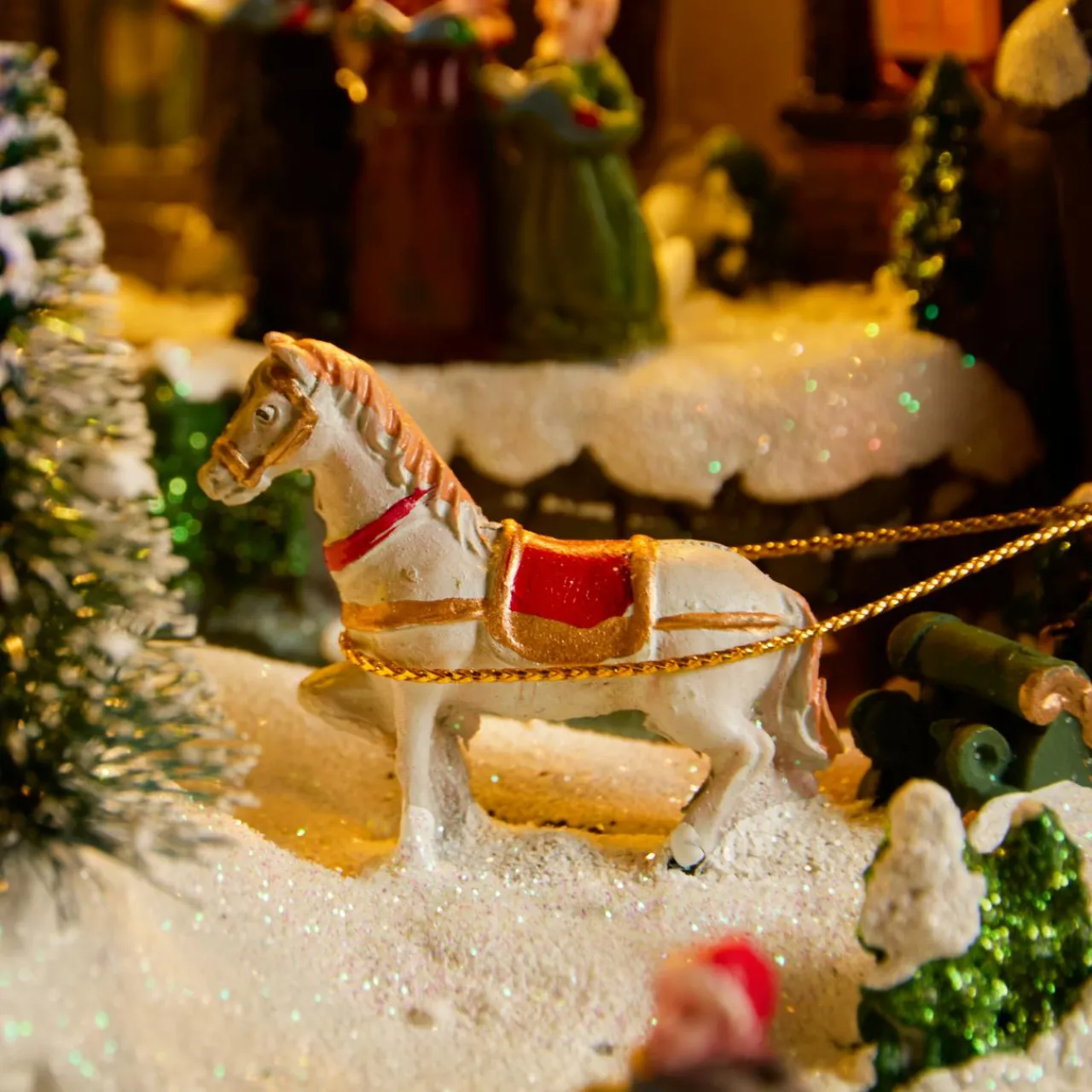 Village De Noël Lumineux|KAEMINGK Village de Noël lumineux et musical Ville festive et Chemin de fer