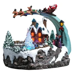 Village De Noël Lumineux|Feeric Lights & Christmas Village de Noël lumineux et musical Père Noël et fontaine