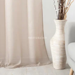 Voilage|LINDER Voilage (145 x 240 cm) Givrée Sable