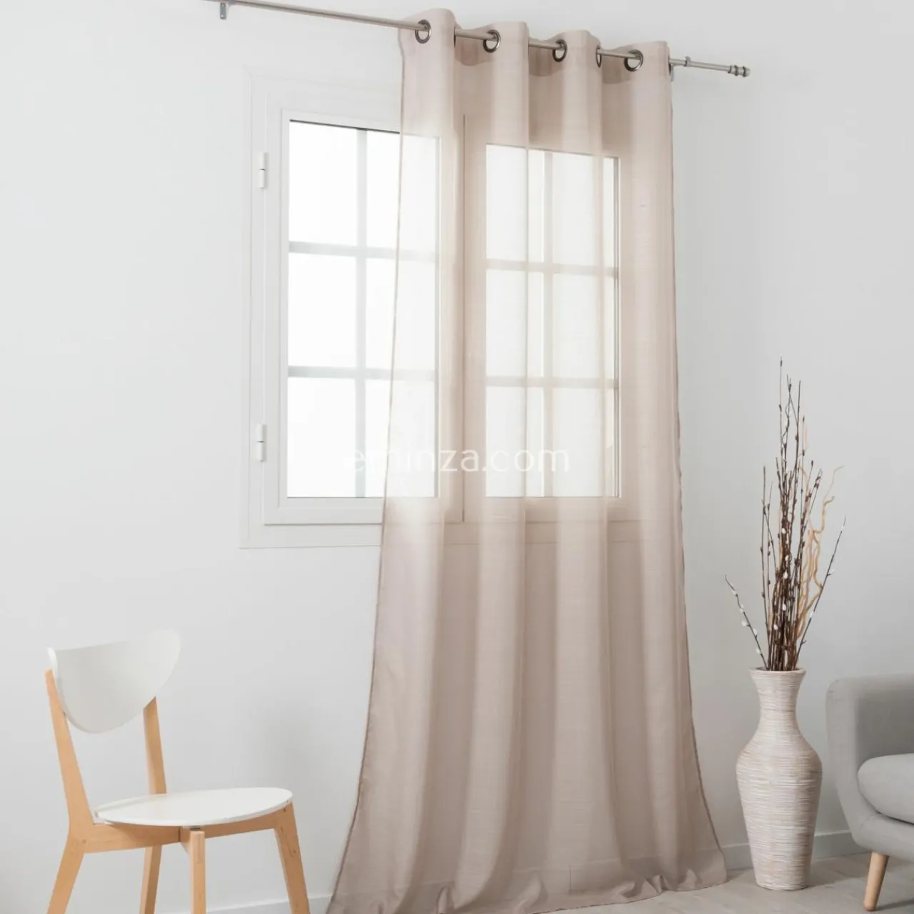 Voilage|LINDER Voilage (145 x 240 cm) Givrée Sable