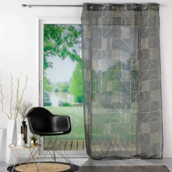 Voilage|DOUCEUR D'INTERIEUR Voilage (140 x 240 cm) Lineor Gris Anthracite