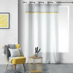 Voilage|DOUCEUR D'INTERIEUR Voilage (140 x 240 cm) Mirade Jaune