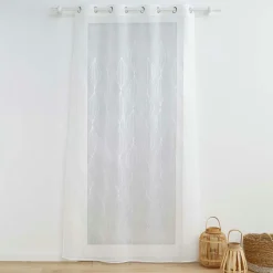 Voilage|DOUCEUR D'INTERIEUR Voilage brodé (140 x 240 cm) Galactée Blanc