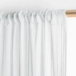 Voilage|EMINZA Voilage galon fronceur (140 x 240 cm) Théo Blanc