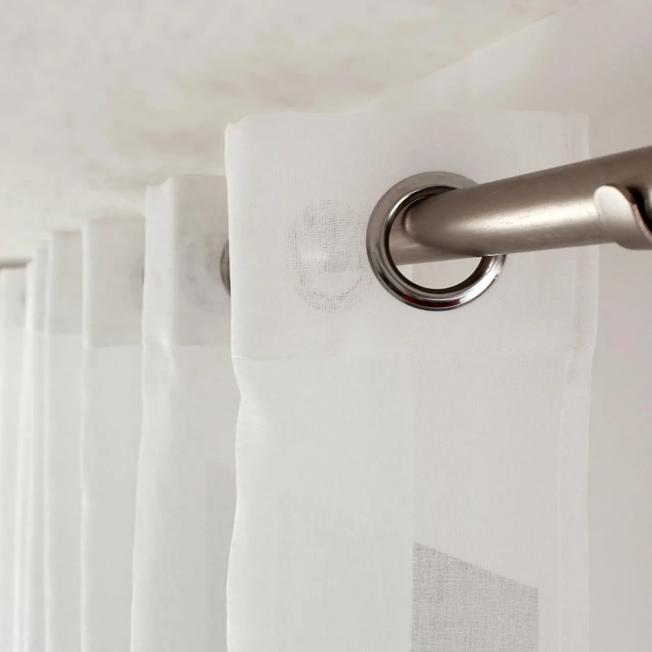 Voilage|ENJOY HOME Voilage grande largeur œillets (240 x 240 cm) Solis Blanc