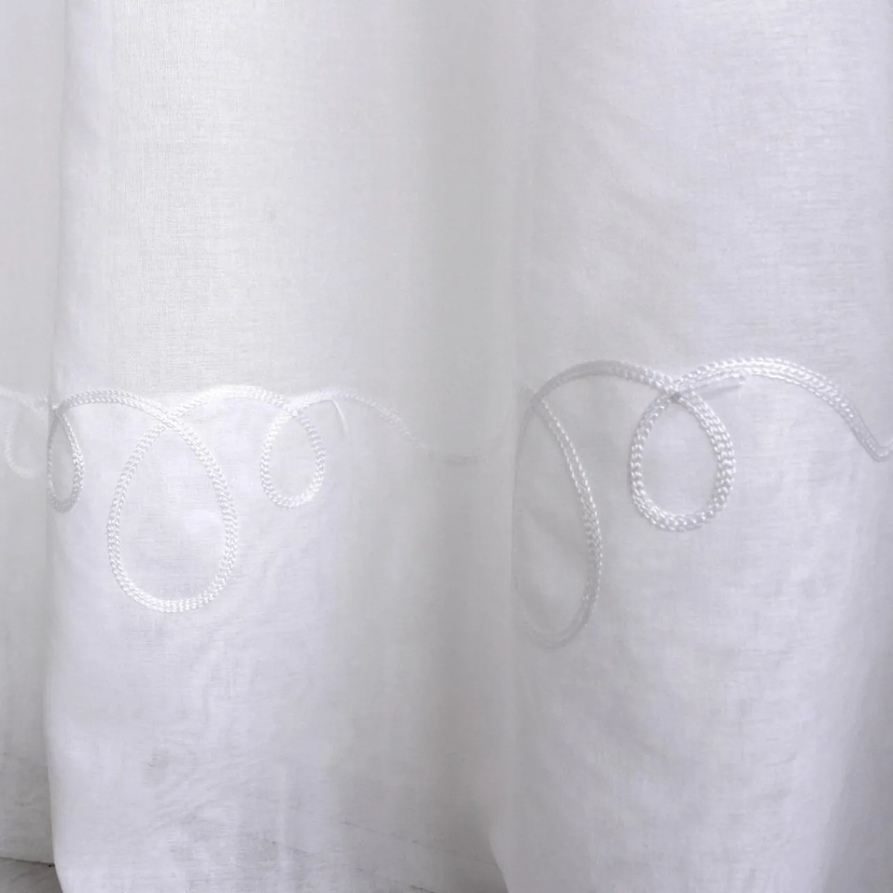 Voilage|ENJOY HOME Voilage grande largeur œillets (240 x 240 cm) Solis Blanc