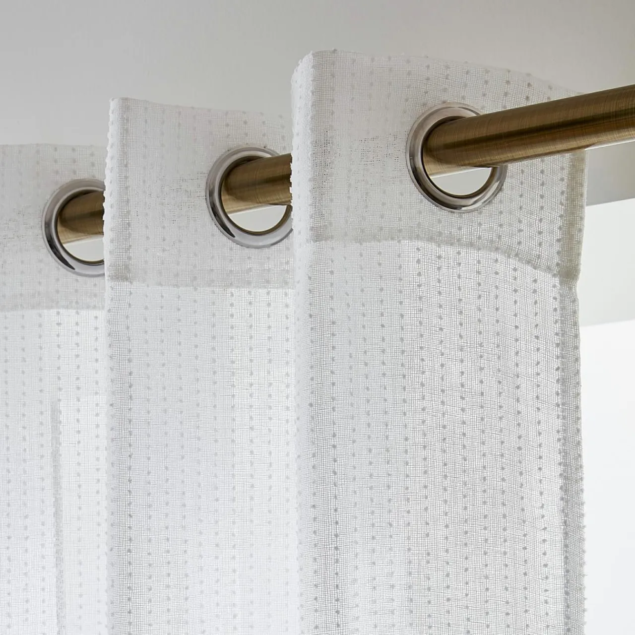 Voilage|EMINZA Voilage œillets (140 x 240 cm) Arthur Blanc